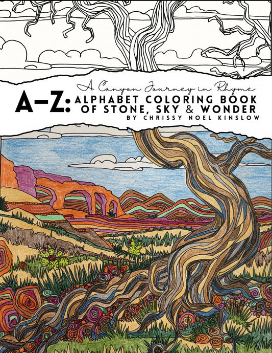 A-Z A Canyon Journey in Rhyme Coloring Book