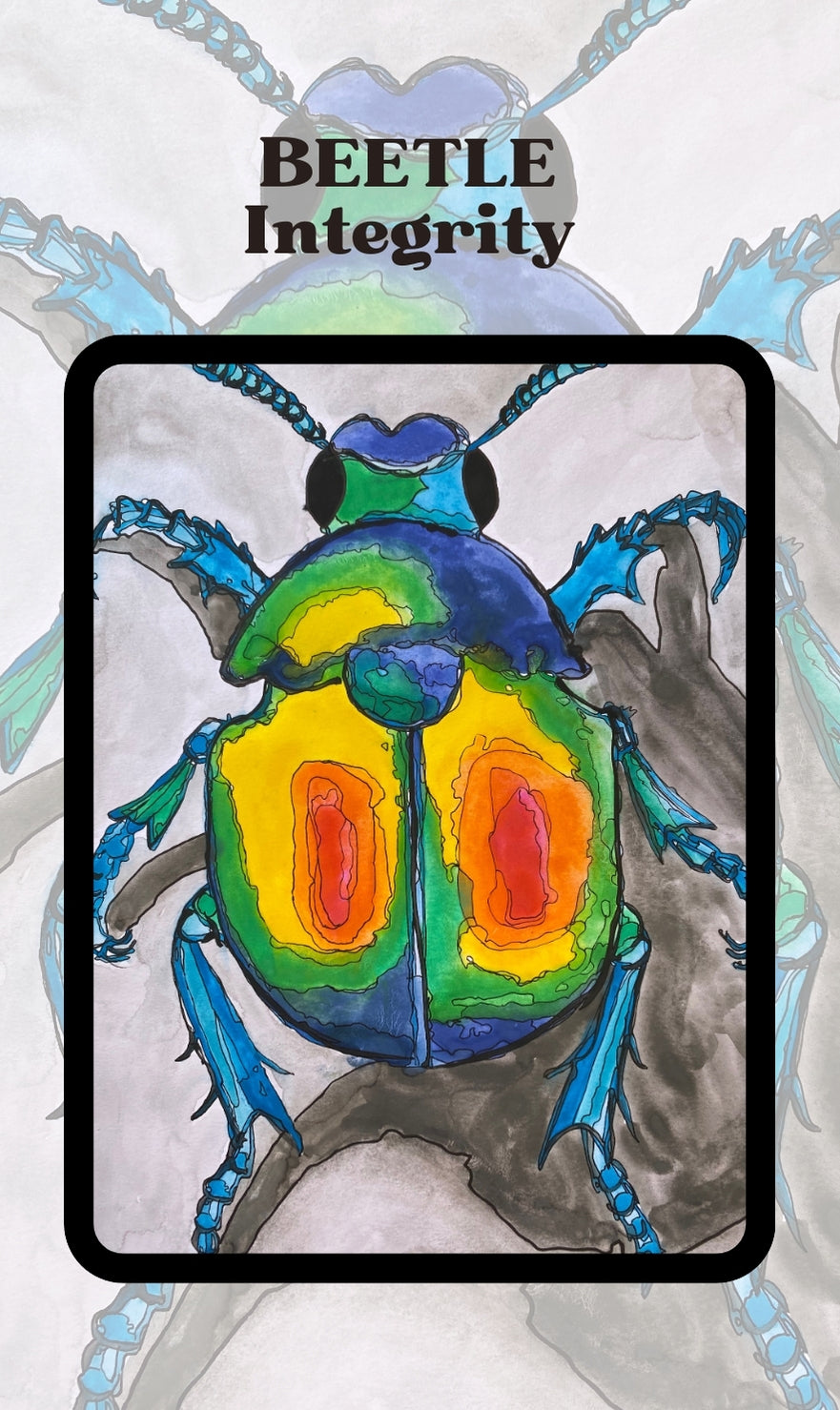 Spirit Creatures BIG & small Medicine Cards CANVAS BOOKMARKS