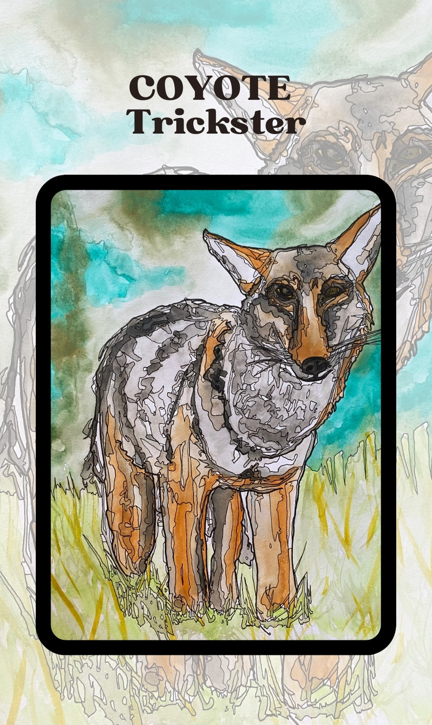 Spirit Creatures BIG & small Medicine Cards CANVAS BOOKMARKS