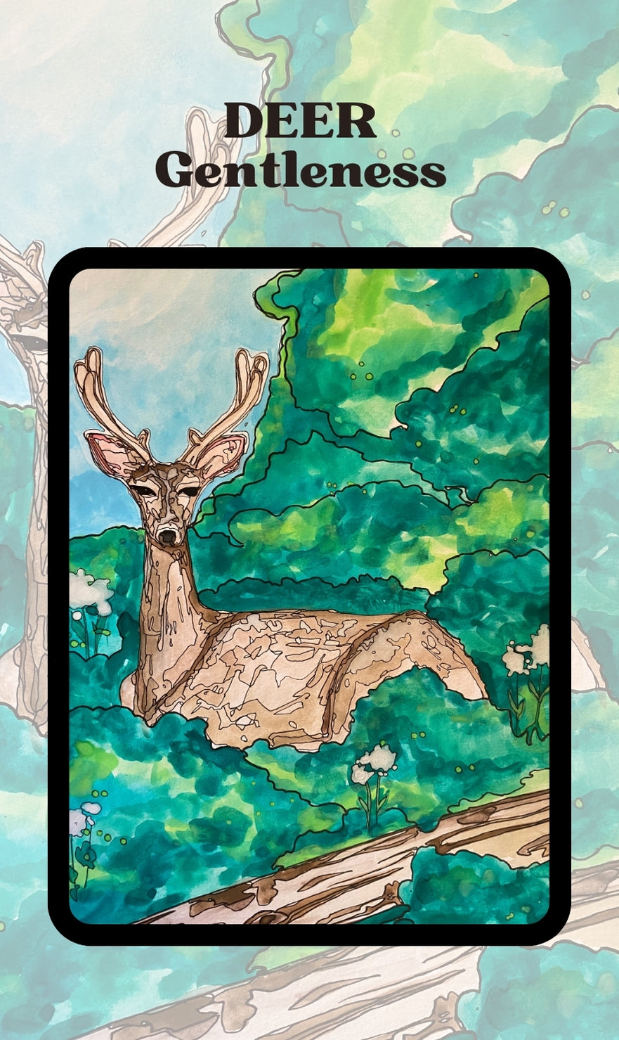Spirit Creatures BIG & small Medicine Cards CANVAS BOOKMARKS