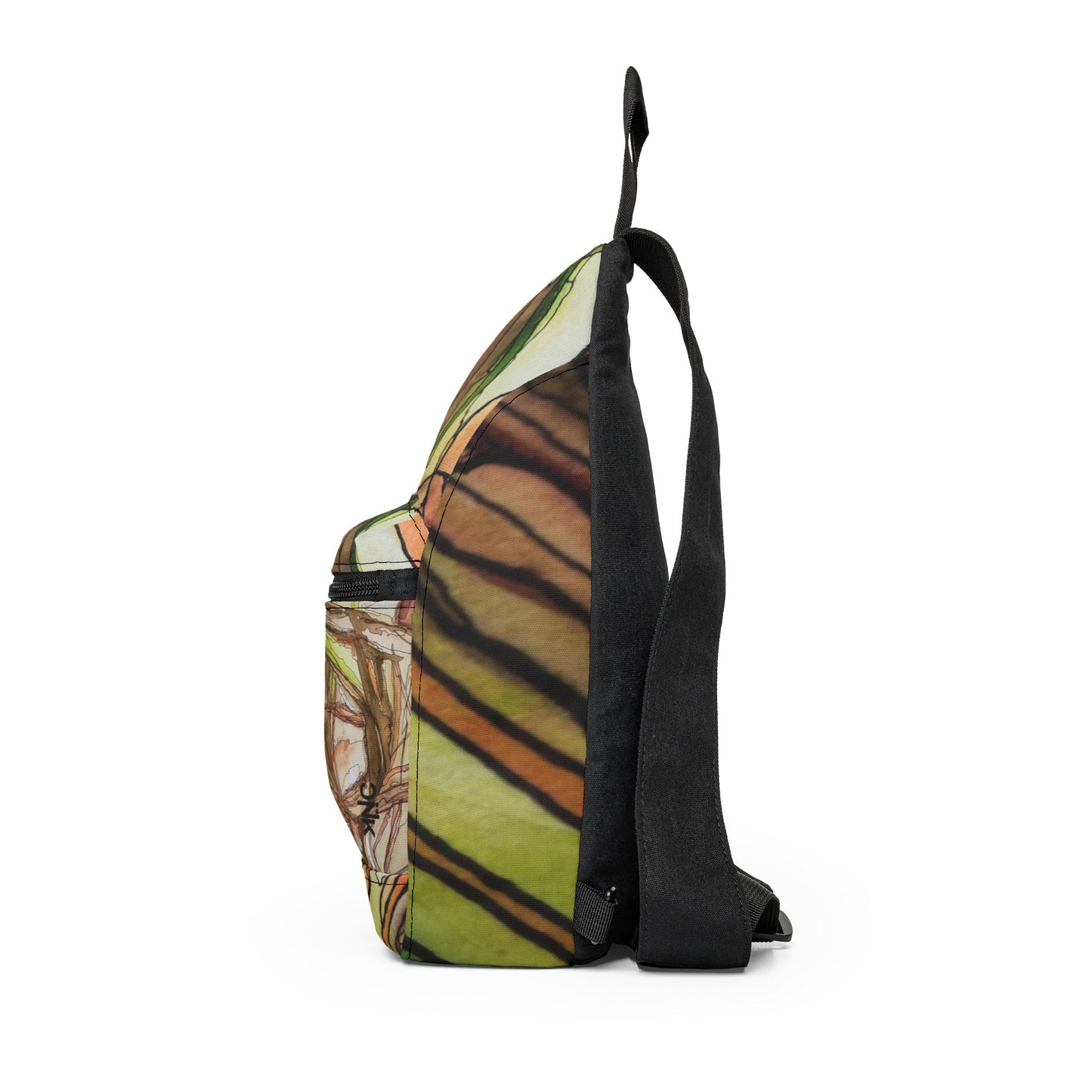 Arch Earth Arch Pattern Sling Bag — Nature Trail/Urban Street Art Crossbody Pack