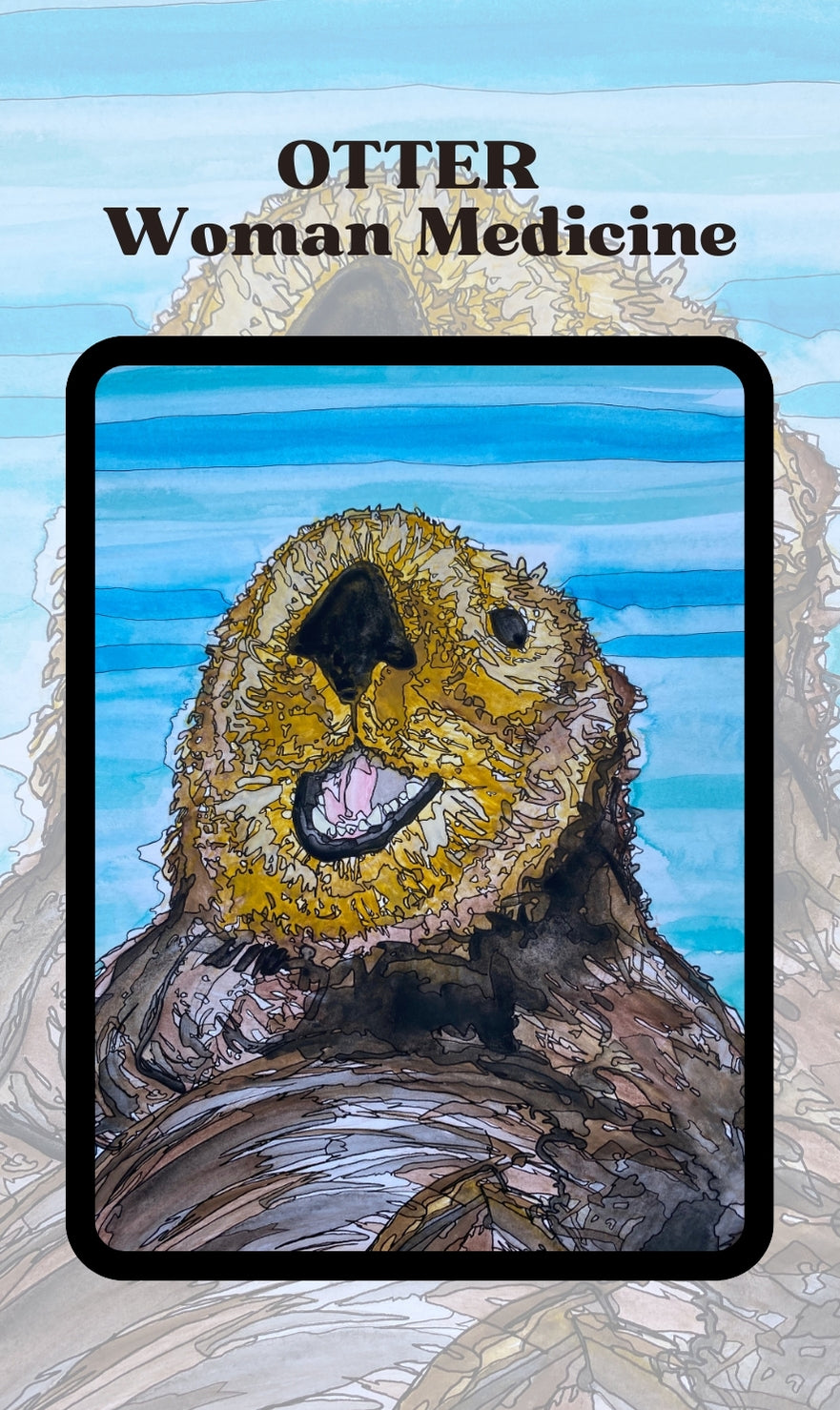 Spirit Creatures BIG & small Medicine Cards CANVAS BOOKMARKS
