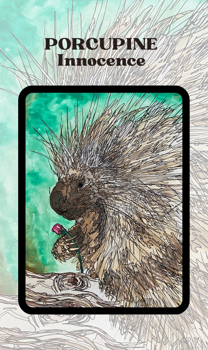 Spirit Creatures BIG & small Medicine Cards CANVAS BOOKMARKS