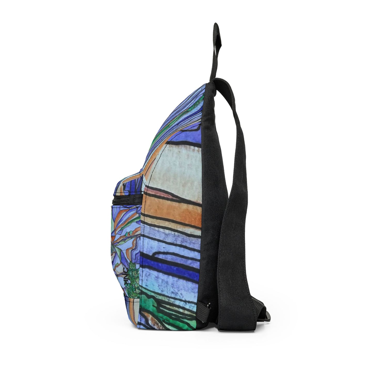 Royal Arch Pattern Sling Bag — Nature Trail/Urban Street Art Crossbody Pack
