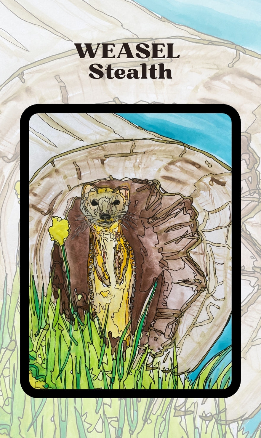 Spirit Creatures BIG & small Medicine Cards CANVAS BOOKMARKS