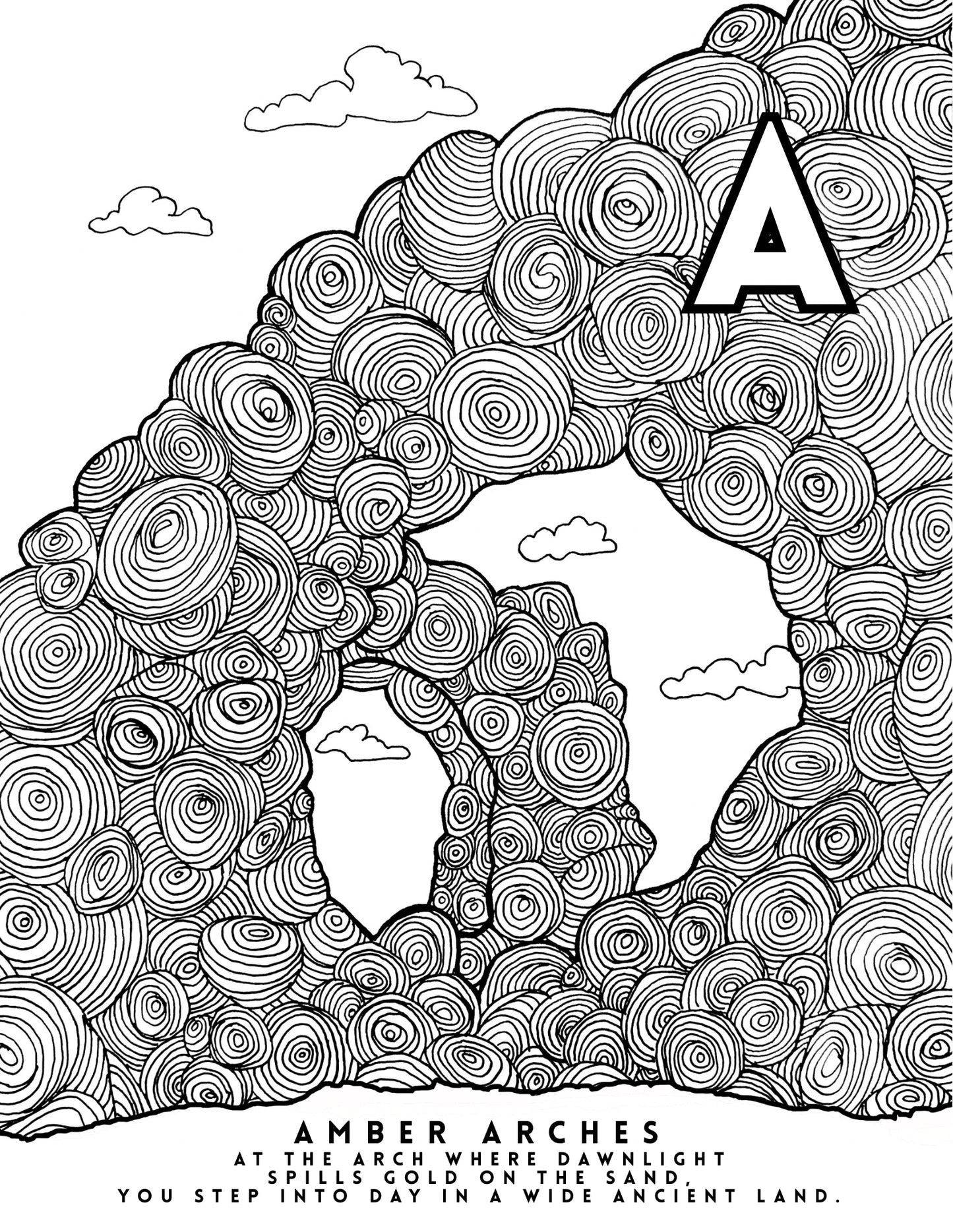 A-Z A Canyon Journey in Rhyme Coloring Book