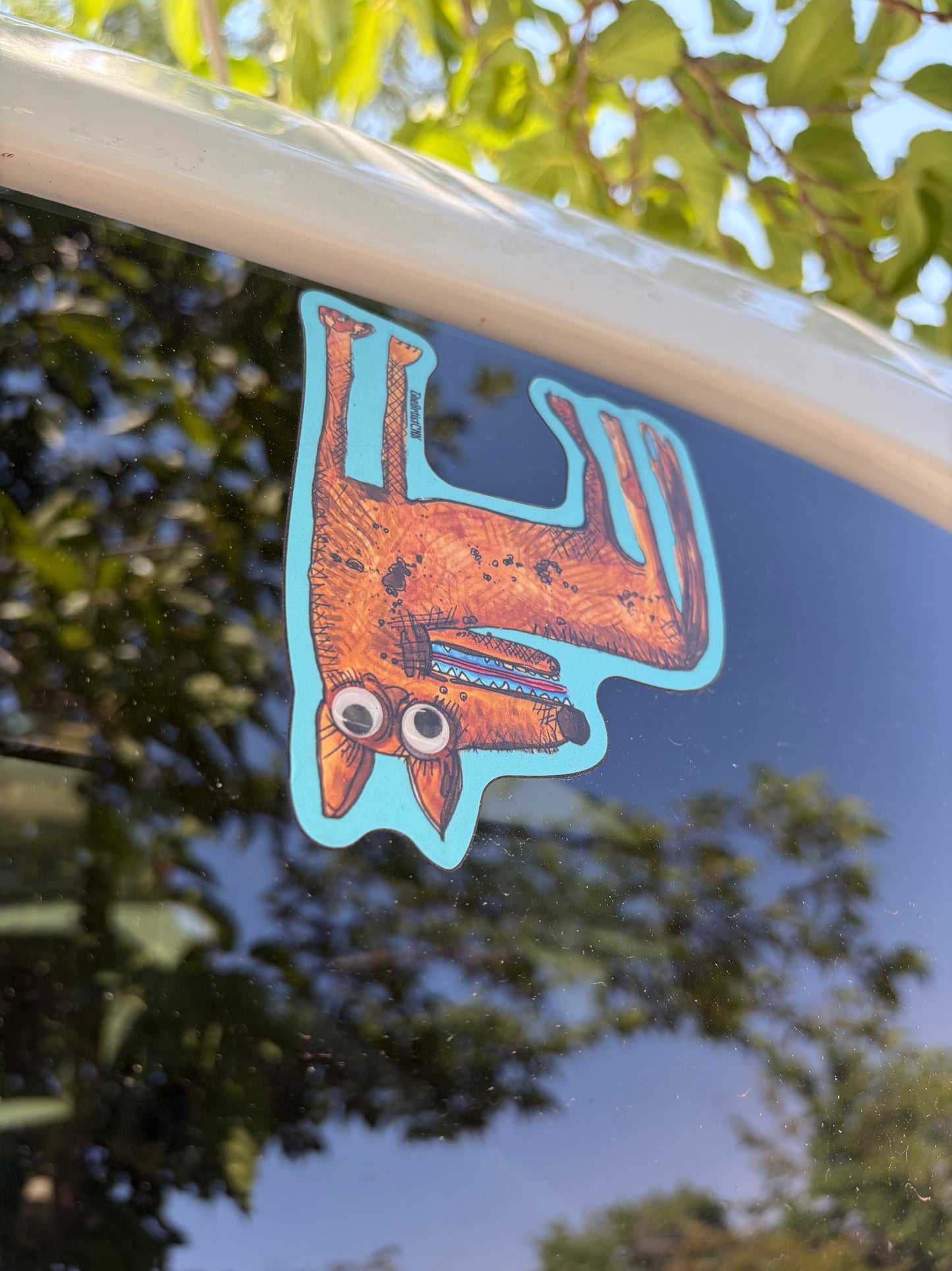 4x4 Google Eyed COYOTE Sticker